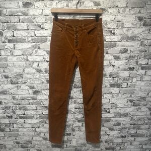 EUC CAbi Women's Orange Corduroy Pants Size 0